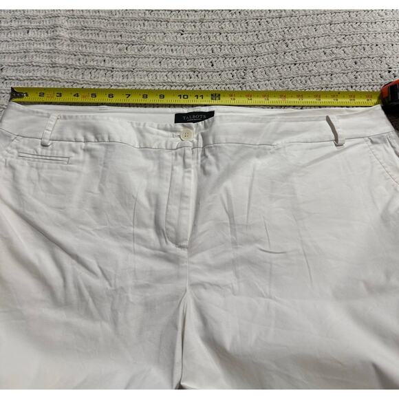 Talbots Chino Shorts Women's Plus Size 20WP Petite White 9" Inseam 20 - Picture 5 of 9